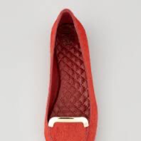 Tory Burch Jess Calf Hair Smoking Slipper Brick - Picture 2 of 16
